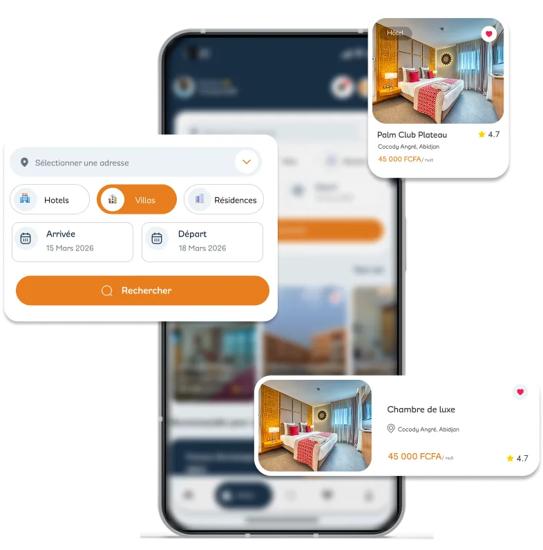 Application UBAX Hôtels